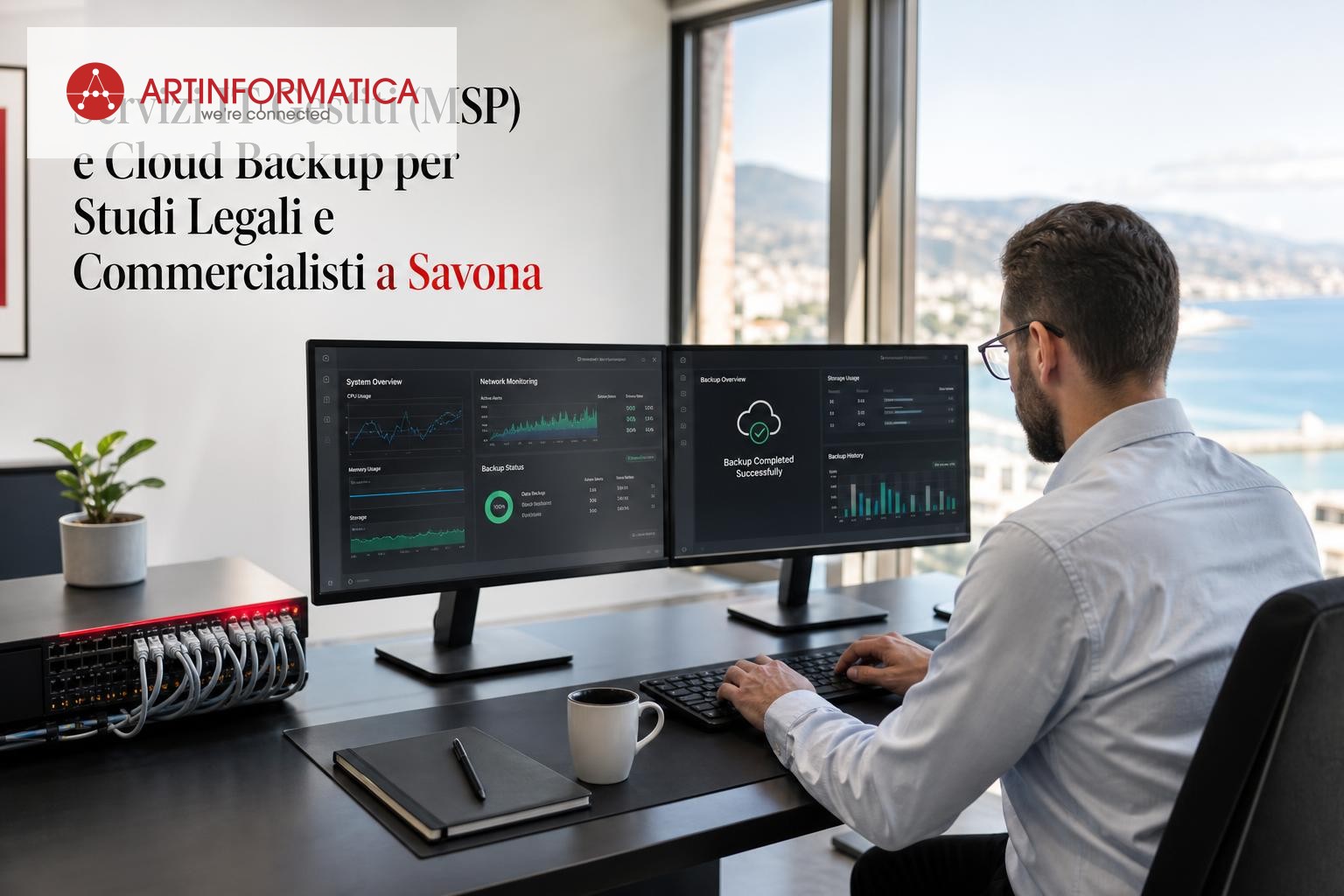Servizi IT Gestiti (MSP) e Cloud Backup per Studi Legali e Commercialisti a Savona — Savona